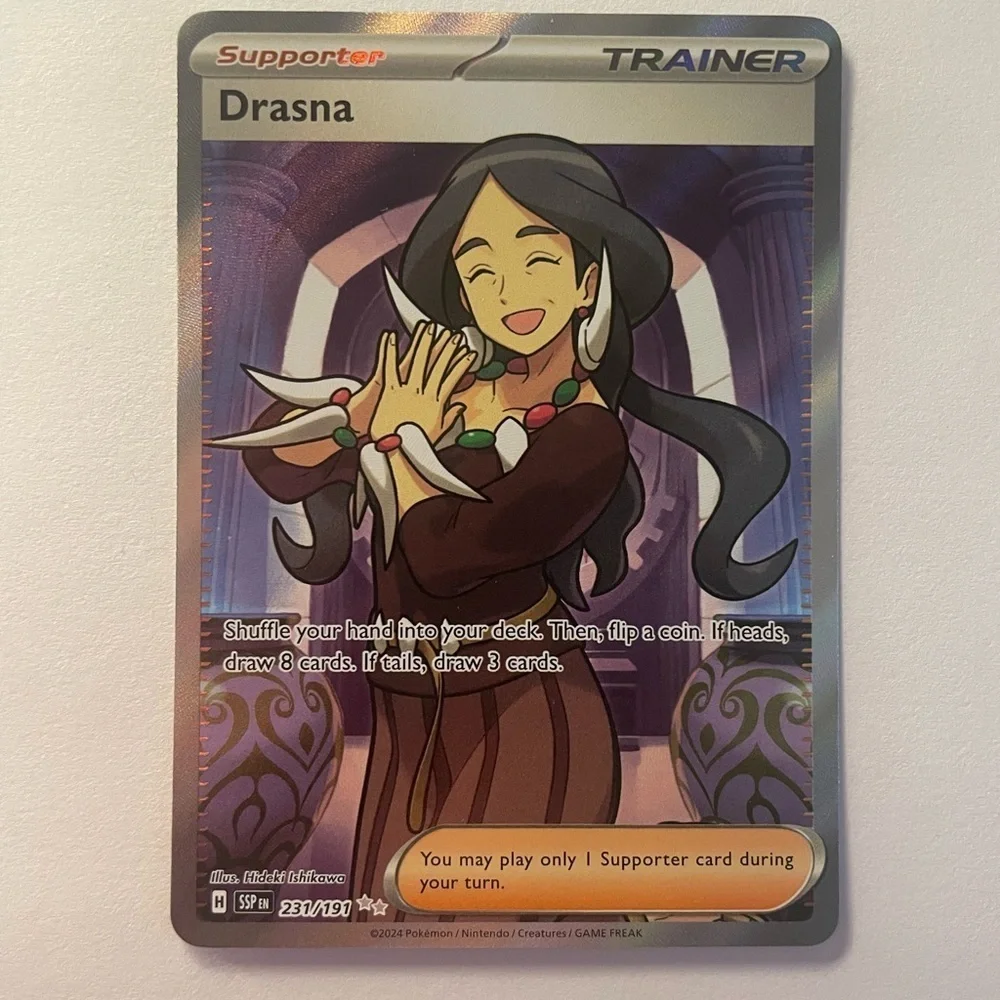 🐉 Drasna Full Art Trainer Card 241/172 – Silver Tempest – NM Condition 🐉